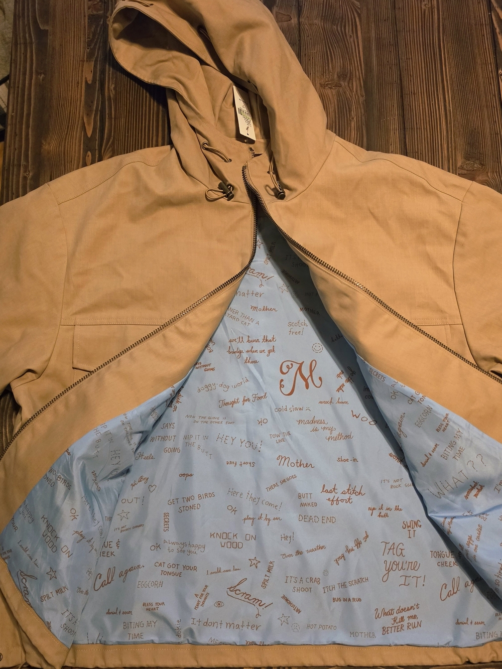 MOTHER Tan Hooded Utility Jacket - Picture 11 of 13